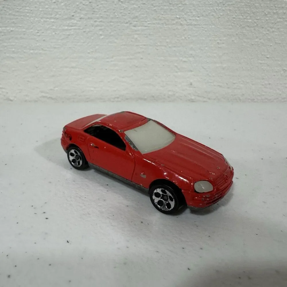 Vintage Hot Wheels 1997 Mercedes-Benz SLK Red Diecast Car Collectible Toy
